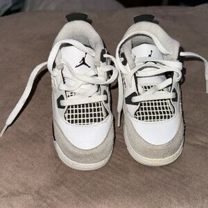 Kids White and Black Sneakers